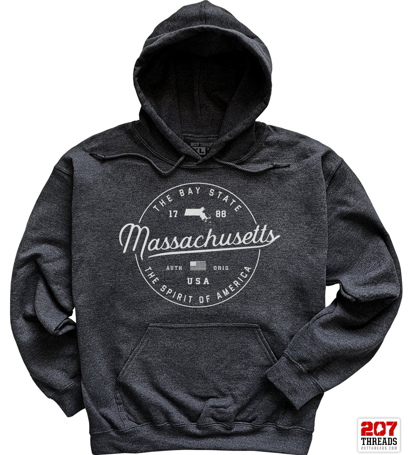 State of Massachusetts Hoodie Sweatshirt