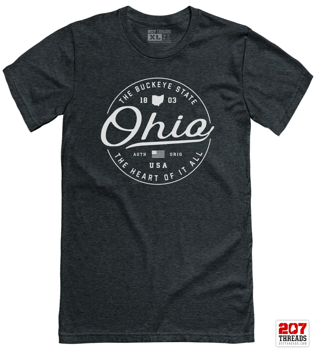 State of Ohio T-Shirt - Soft Ohio Vacation Tee
