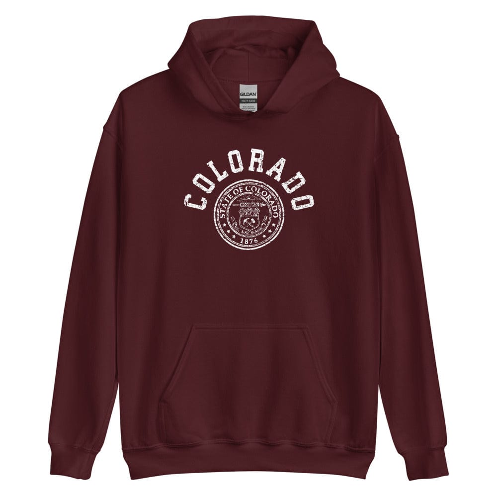Vintage Colorado State Hoodie State Seal University Style