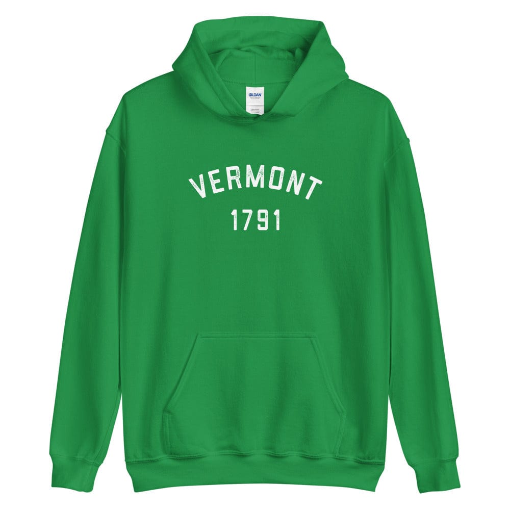 Retro Vintage Vermont Hoodie 1791 Vermont Statehood Date Sweatshirt