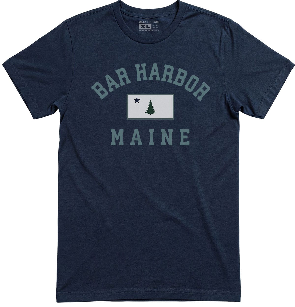 Vintage Original Maine Flag Bar Harbor T-Shirt