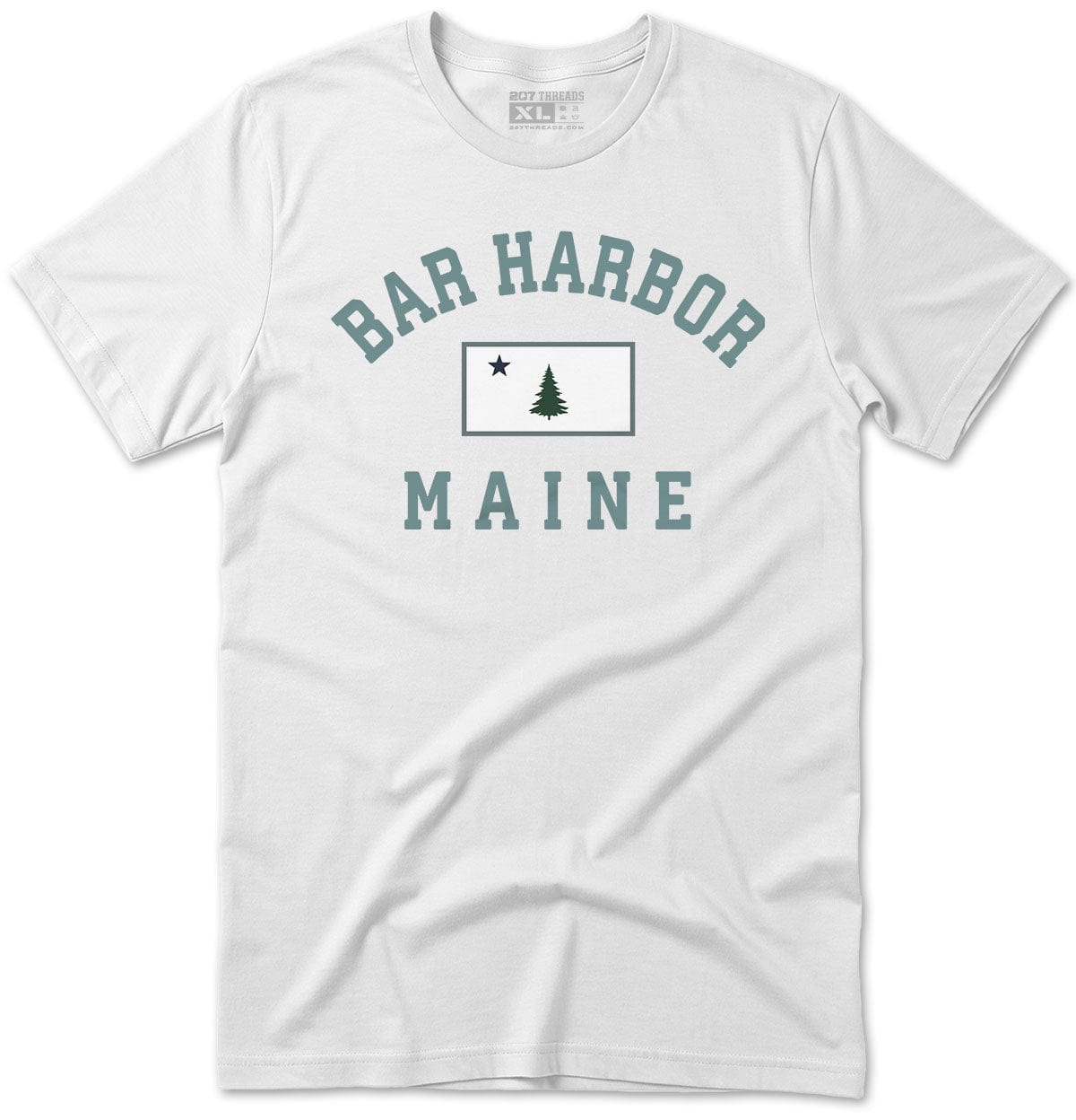 Vintage Original Maine Flag Bar Harbor T-Shirt