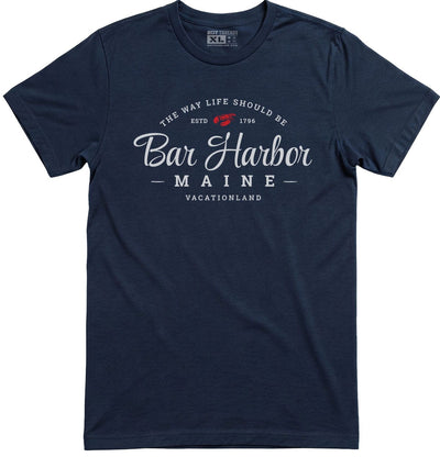 Navy Bar Harbor Lobster T-Shirt