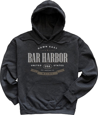 Bar Harbor Vacation Souvenir Hooded Sweatshirt