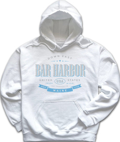 Bar Harbor Vacation Souvenir Hooded Sweatshirt