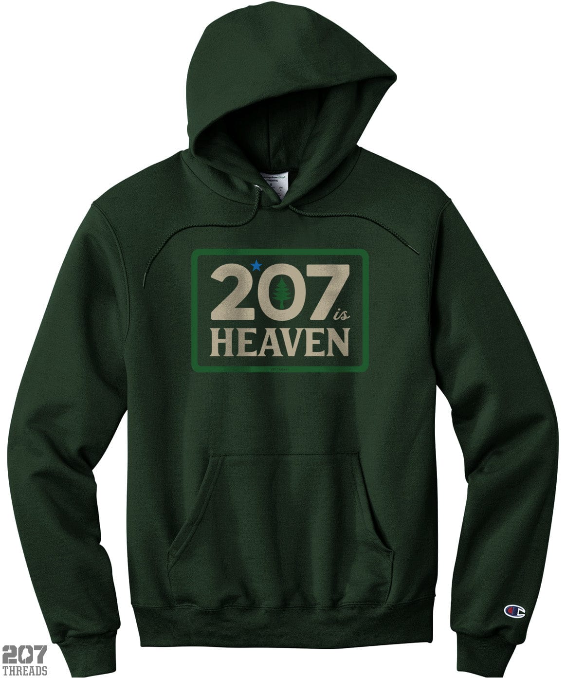 207 Is Heaven Hoodie - Champion Sweatshirt