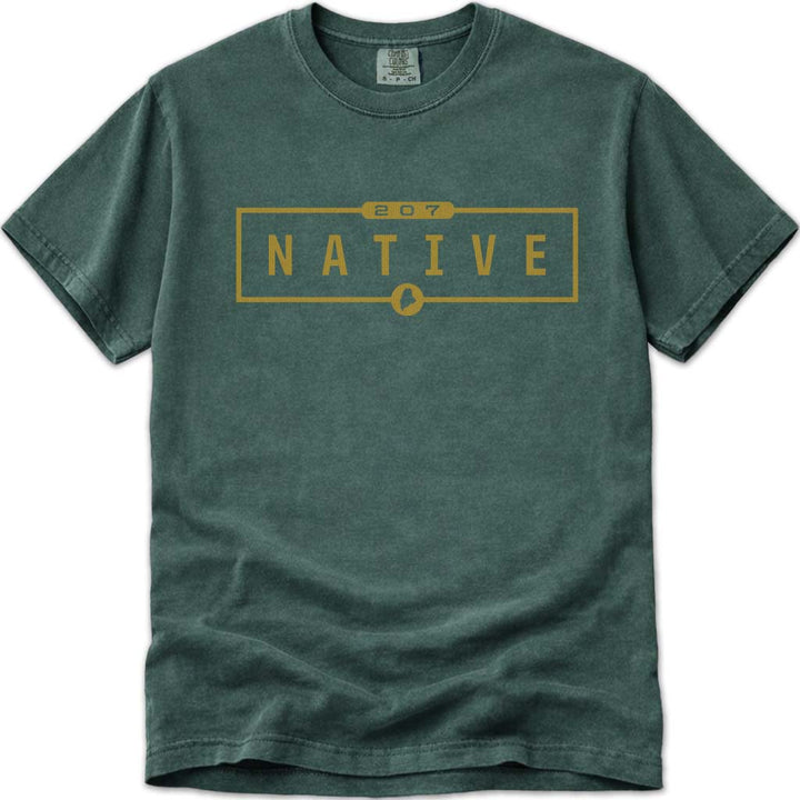 207 Maine Native T Shirt - Blue Spruce
