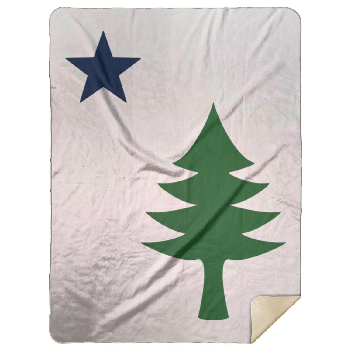 1901 Vintage Maine Flag Blanket 60x80