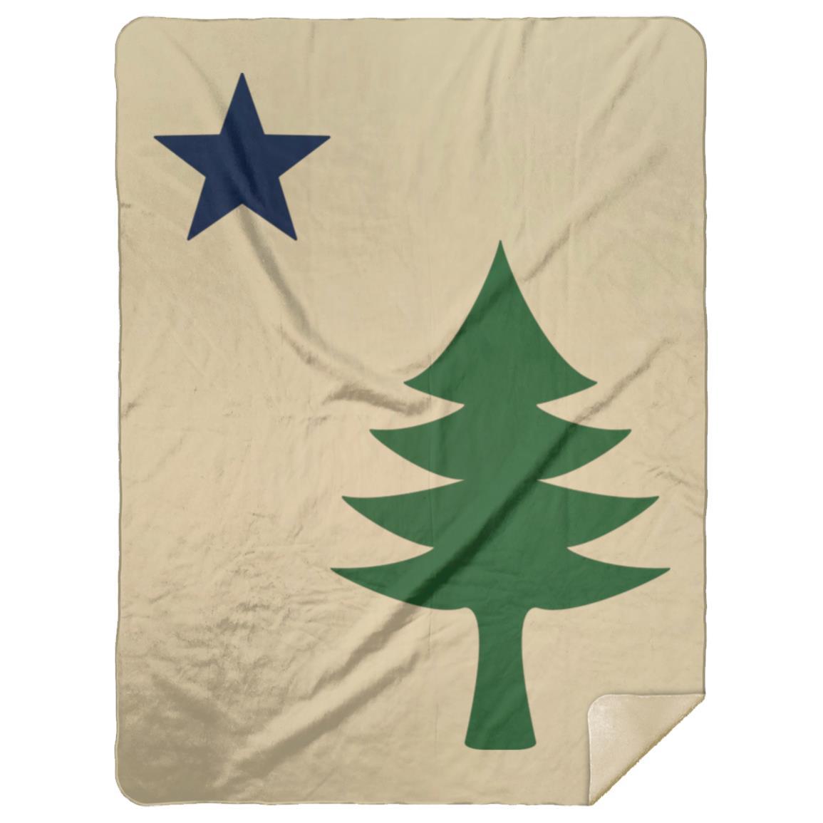 1901 Vintage Maine Flag Blanket 60x80