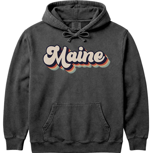 80's Retro Maine Hoodie Sweatshirt