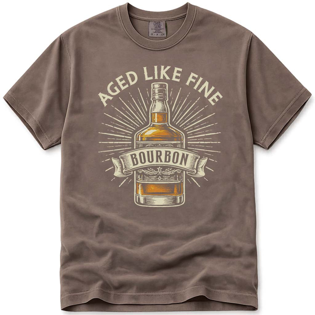 Aged Like Fine Bourbon Dad T-Shirt - Espresso
