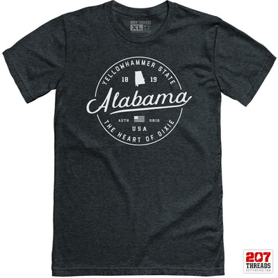 Soft Alabama T-Shirt - Alabama Vacation Shirt for Women & Men - AL Tee (Unisex) - 207 Threads