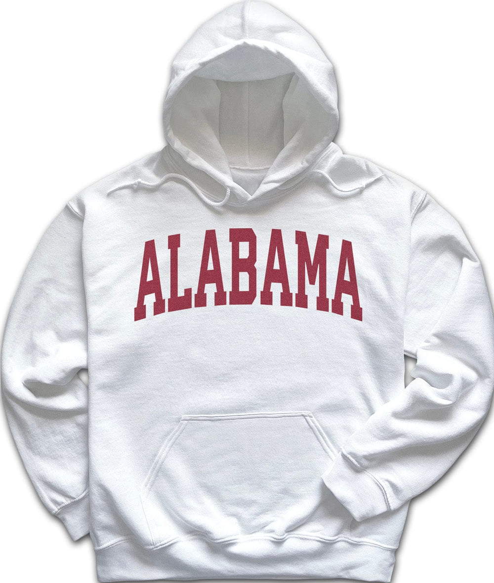 White Alabama Crimson Hoodie