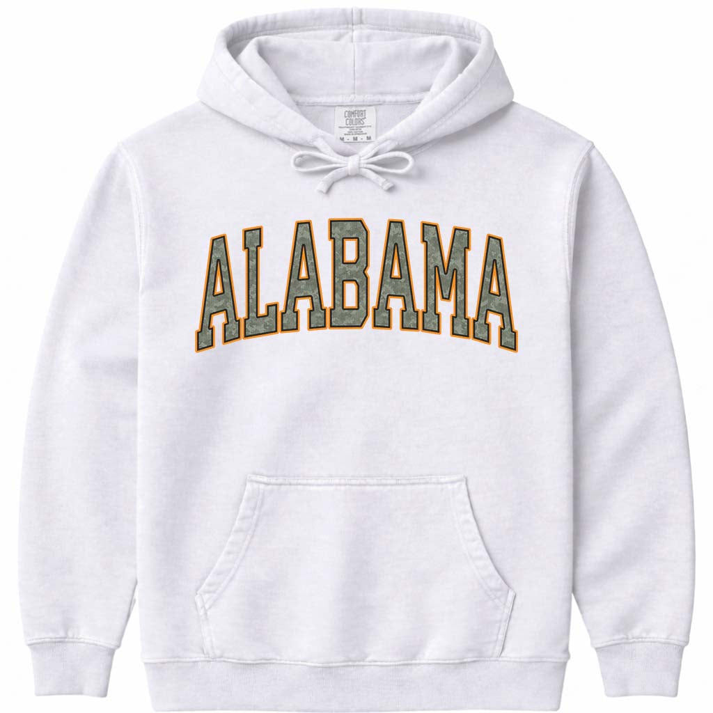 Alabama Camo Hoodie - White