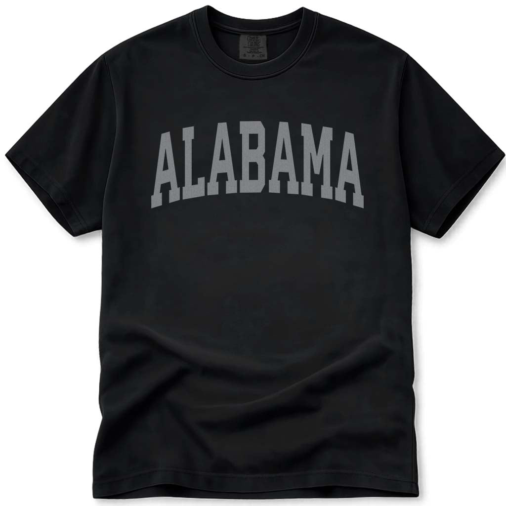 Alabama Short Sleeve Unisex T Shirt - Black
