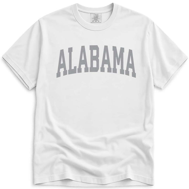 Alabama Short Sleeve Unisex T Shirt - White