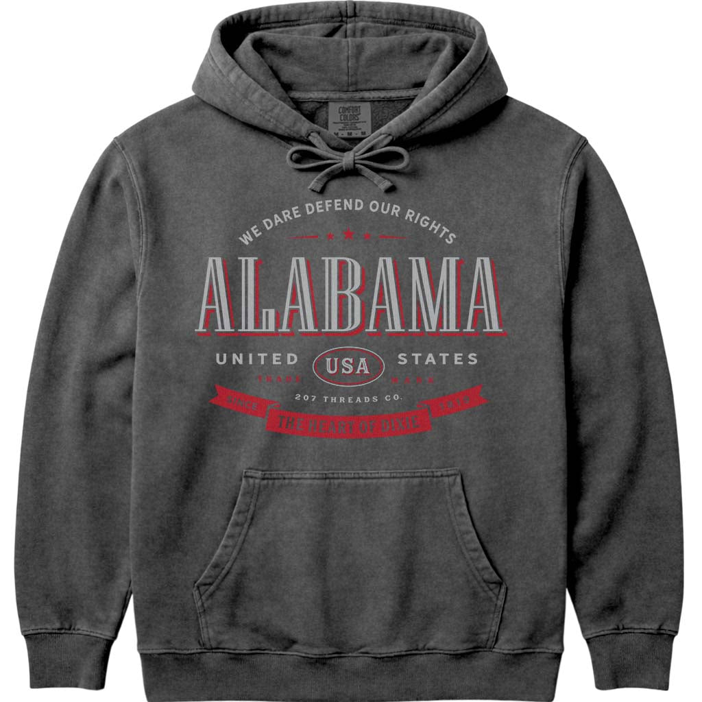 Alabama Souvenir Hooded Sweatshirt - Pepper