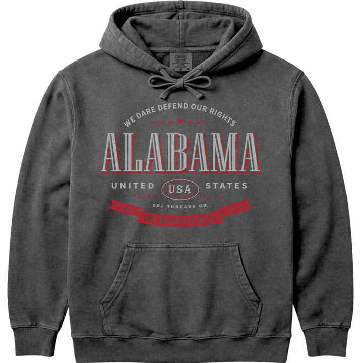 Alabama Souvenir Hooded Sweatshirt - Pepper