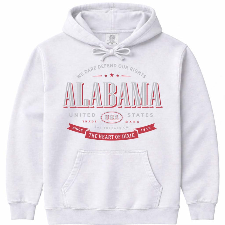 Alabama Souvenir Hooded Sweatshirt - White