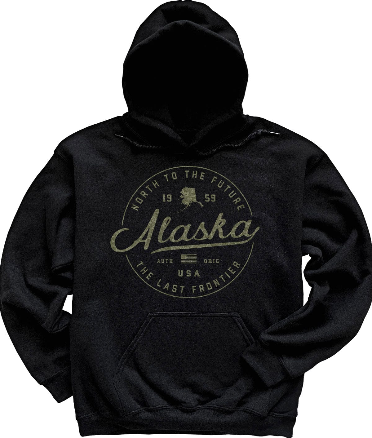 Black Alaska Camo Hoodie