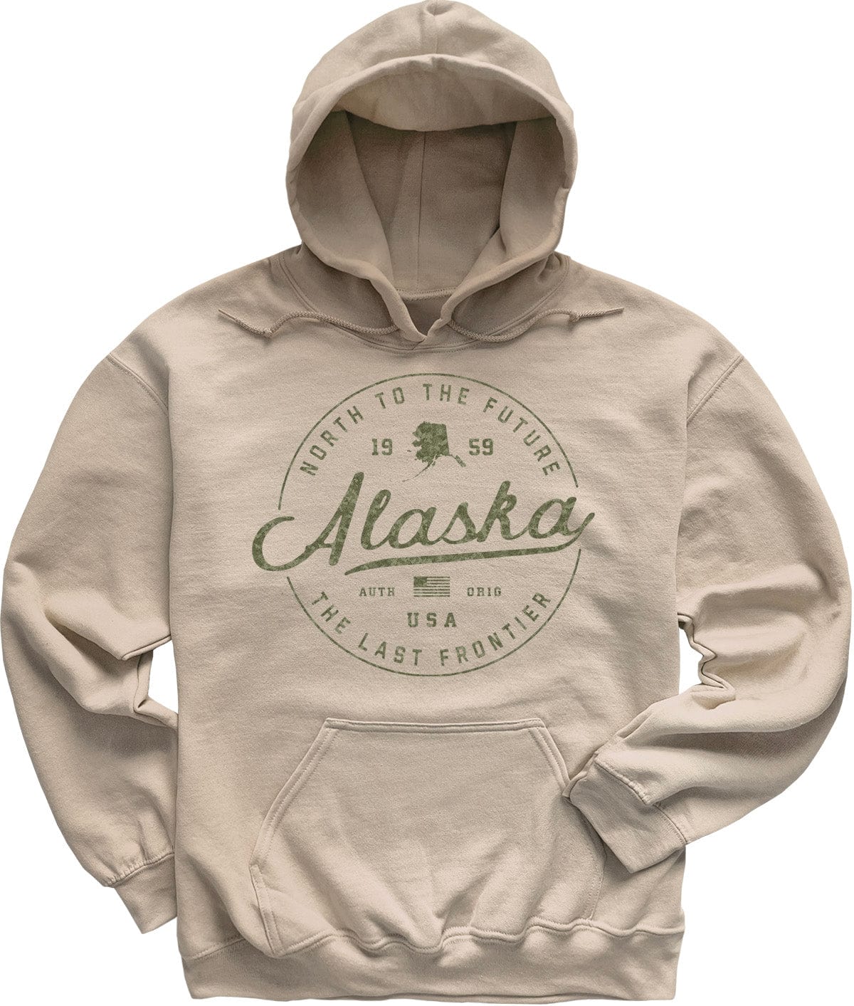 Sand Beige Alaska Camo Hoodie