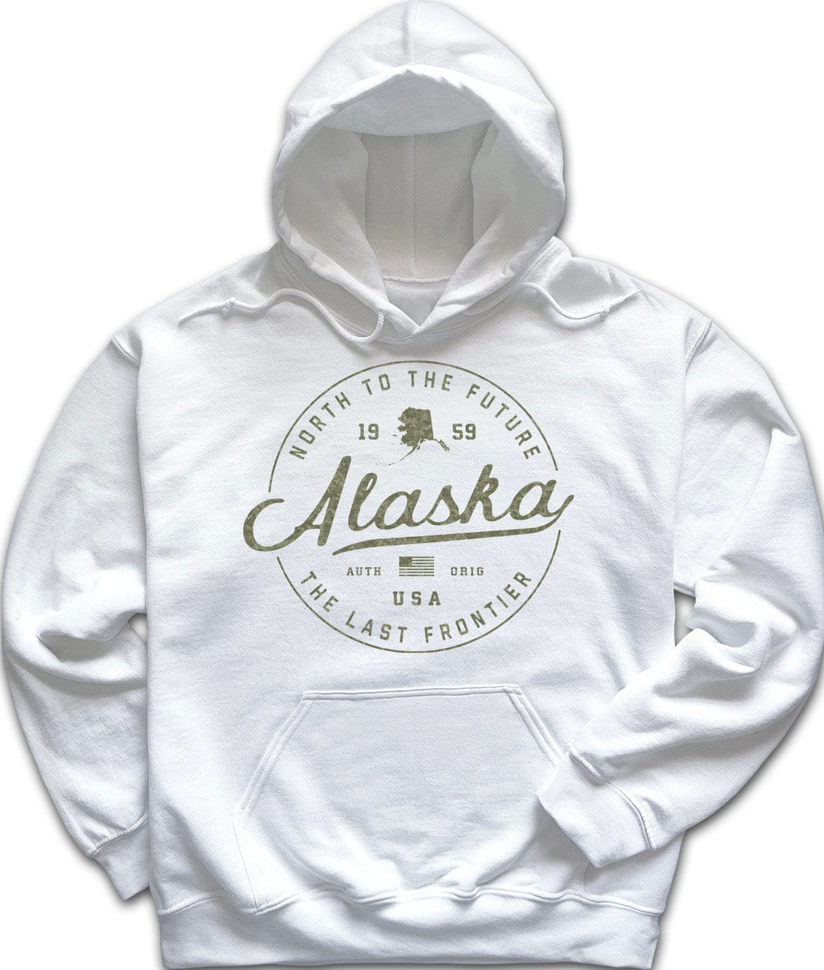 White Alaska Camo Hoodie