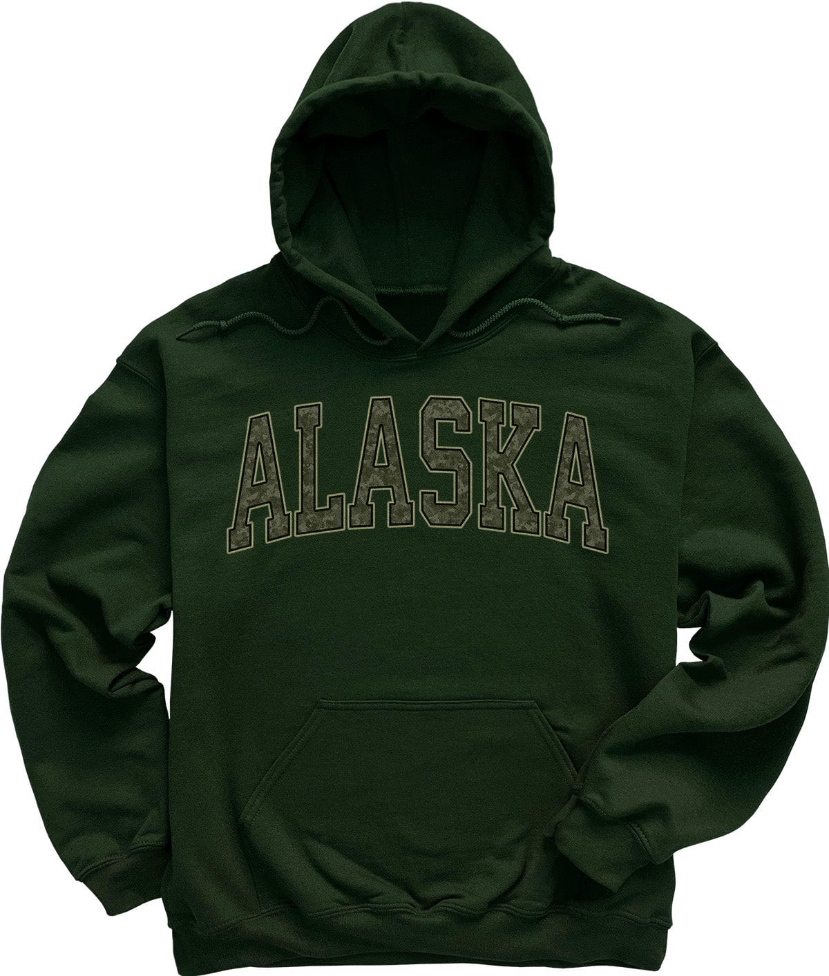 Forest Dark Green Alaska Camo Sweatshirt