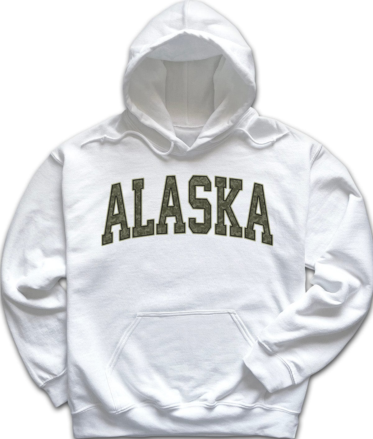 White Alaska Camo Sweatshirt