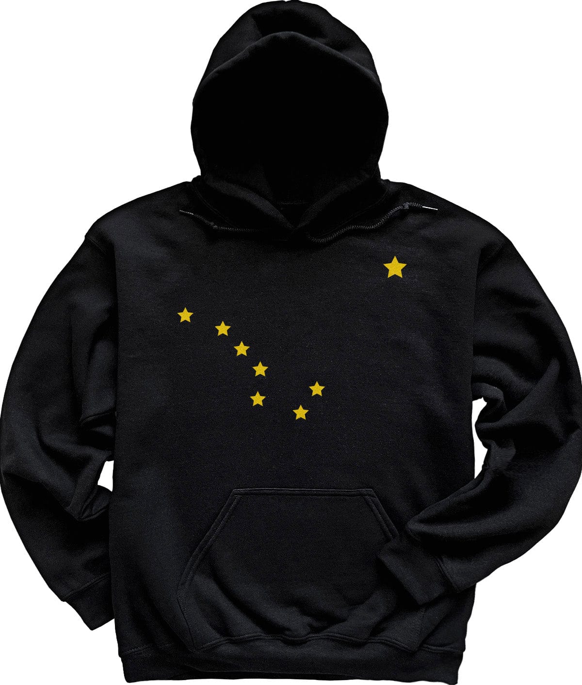 Black Alaska Flag Hoodie