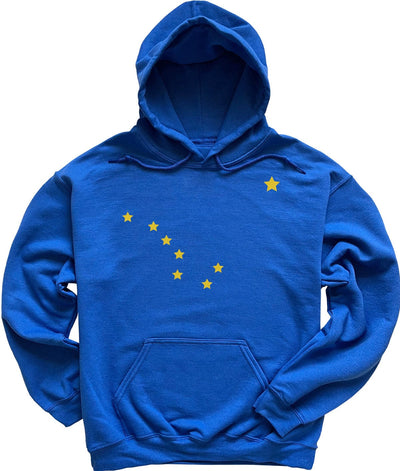 Blue Alaska Flag Hoodie