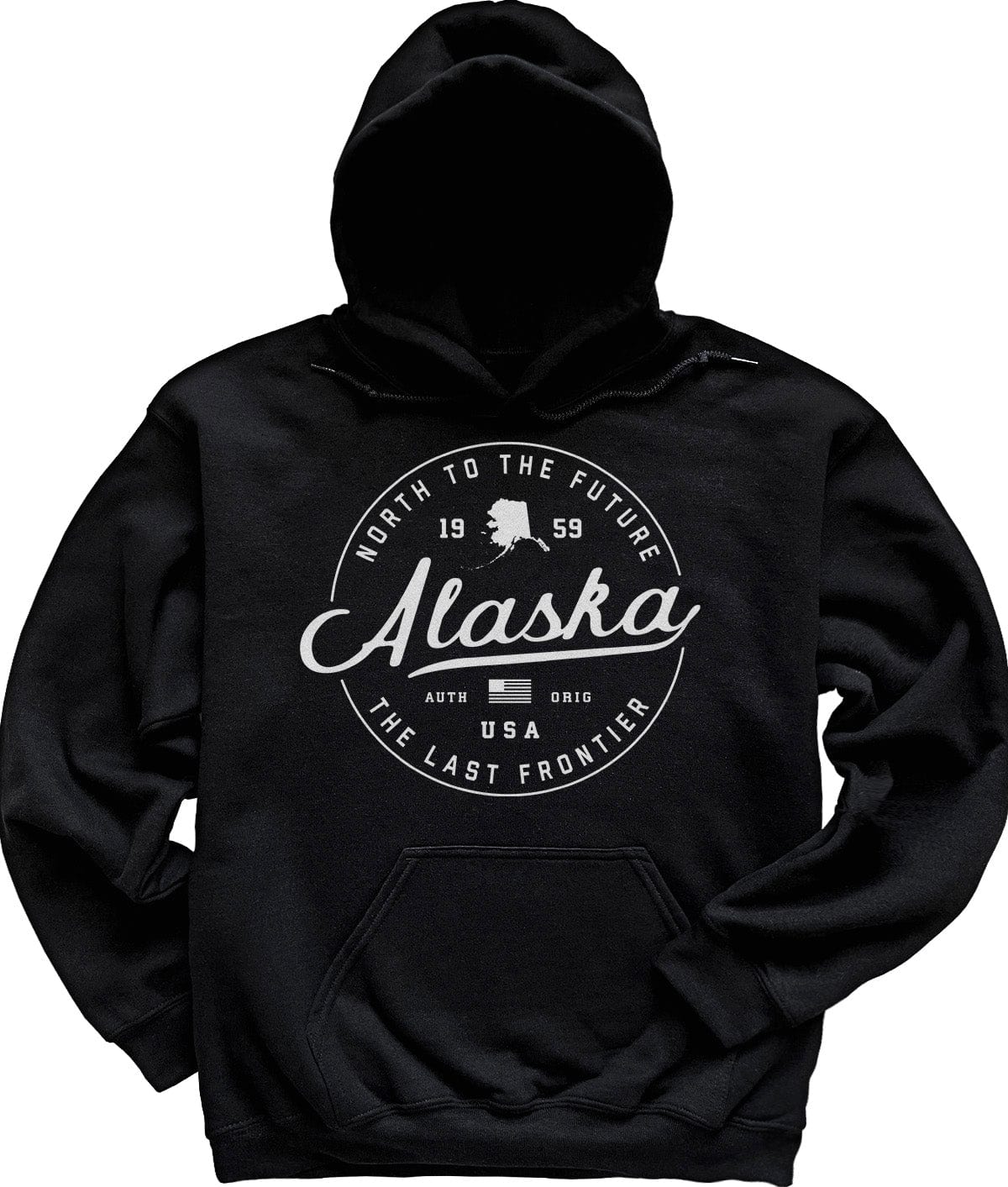 Black Alaska Hooded Sweatshirt