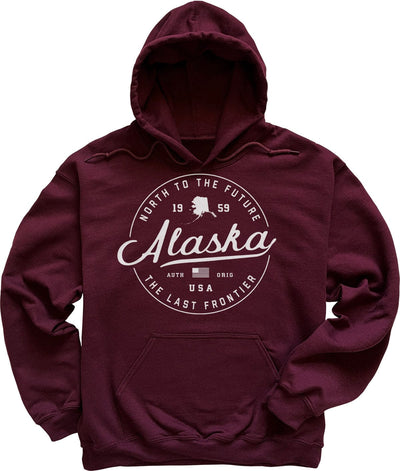 Maroon Alaska Hooded Sweatshirt