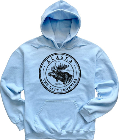 Light Blue Alaska Moose Sweatshirt