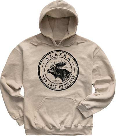 Sand Beige Alaska Moose Sweatshirt