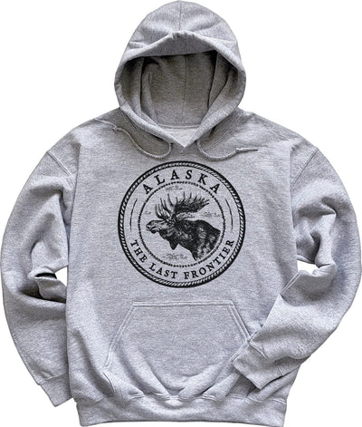 Light Sport Grey Alaska Moose Sweatshirt