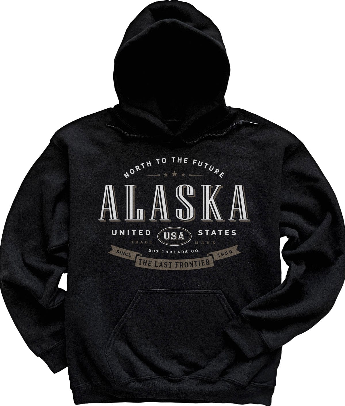 Black Alaska The Last Frontier Hoodie