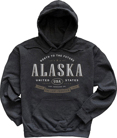 Dark Heather Grey Alaska The Last Frontier Hoodie