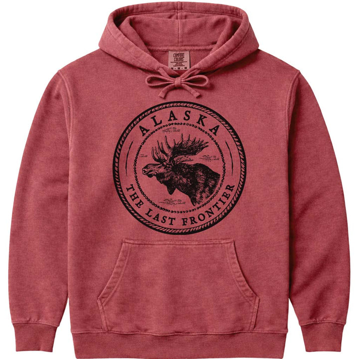 Alaska Moose Sweatshirt - Crimson