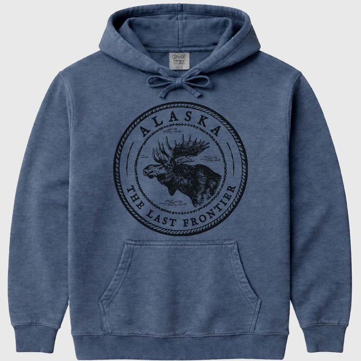 Alaska Moose Sweatshirt - Denim