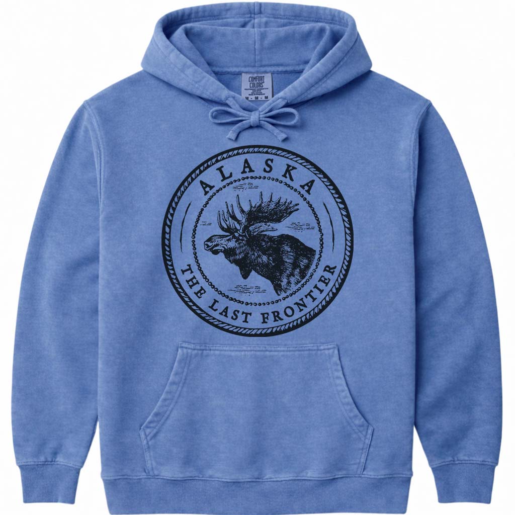 Alaska Moose Sweatshirt - Flo Blue