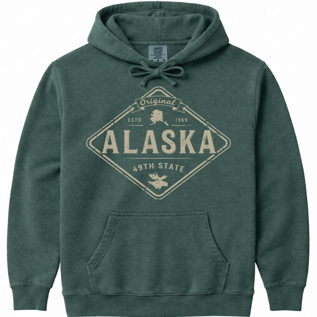 Alaska Vacation Souvenir Sweatshirt - Blue Spruce
