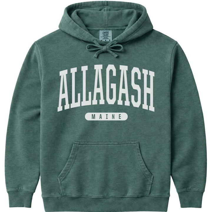 Allagash Maine Hooded Sweatshirt - Blue Spruce