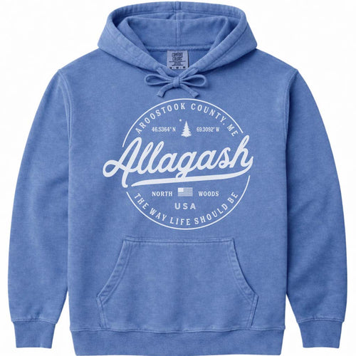 Allagash Maine Vacation Hoodie Sweatshirt