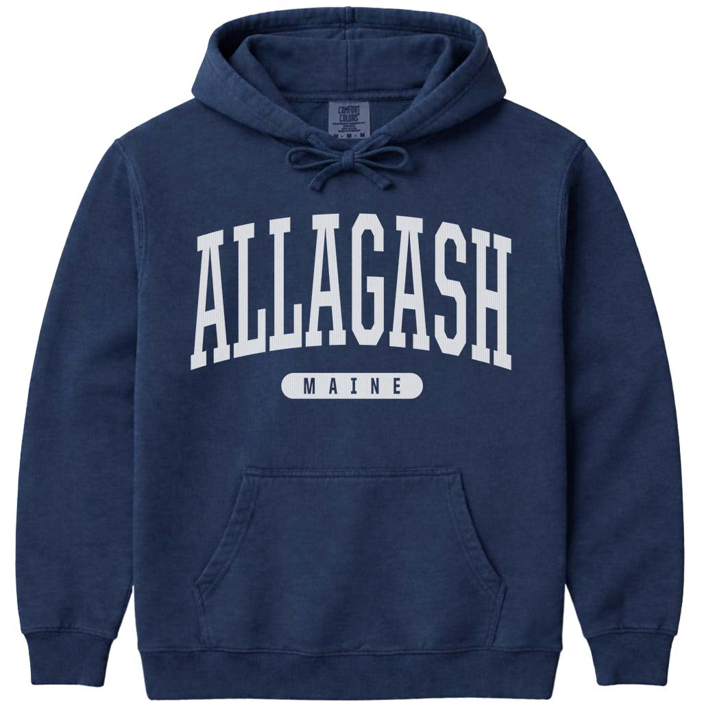 Allagash Maine Hooded Sweatshirt - Navy