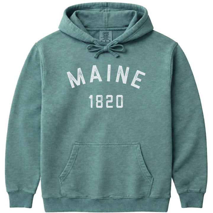 Antique Vintage Maine 1820 Hoodie Sweatshirt - Light Green
