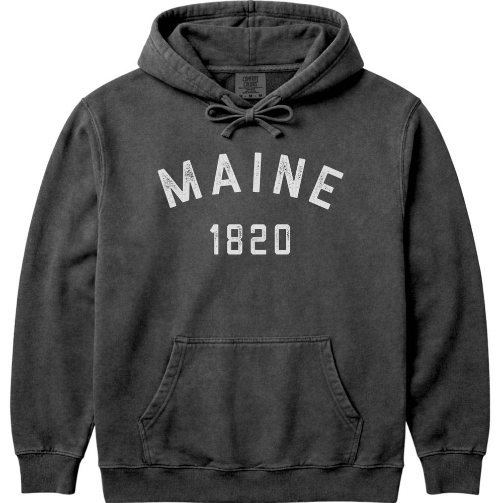 Antique Vintage Maine 1820 Hoodie Sweatshirt - Pepper
