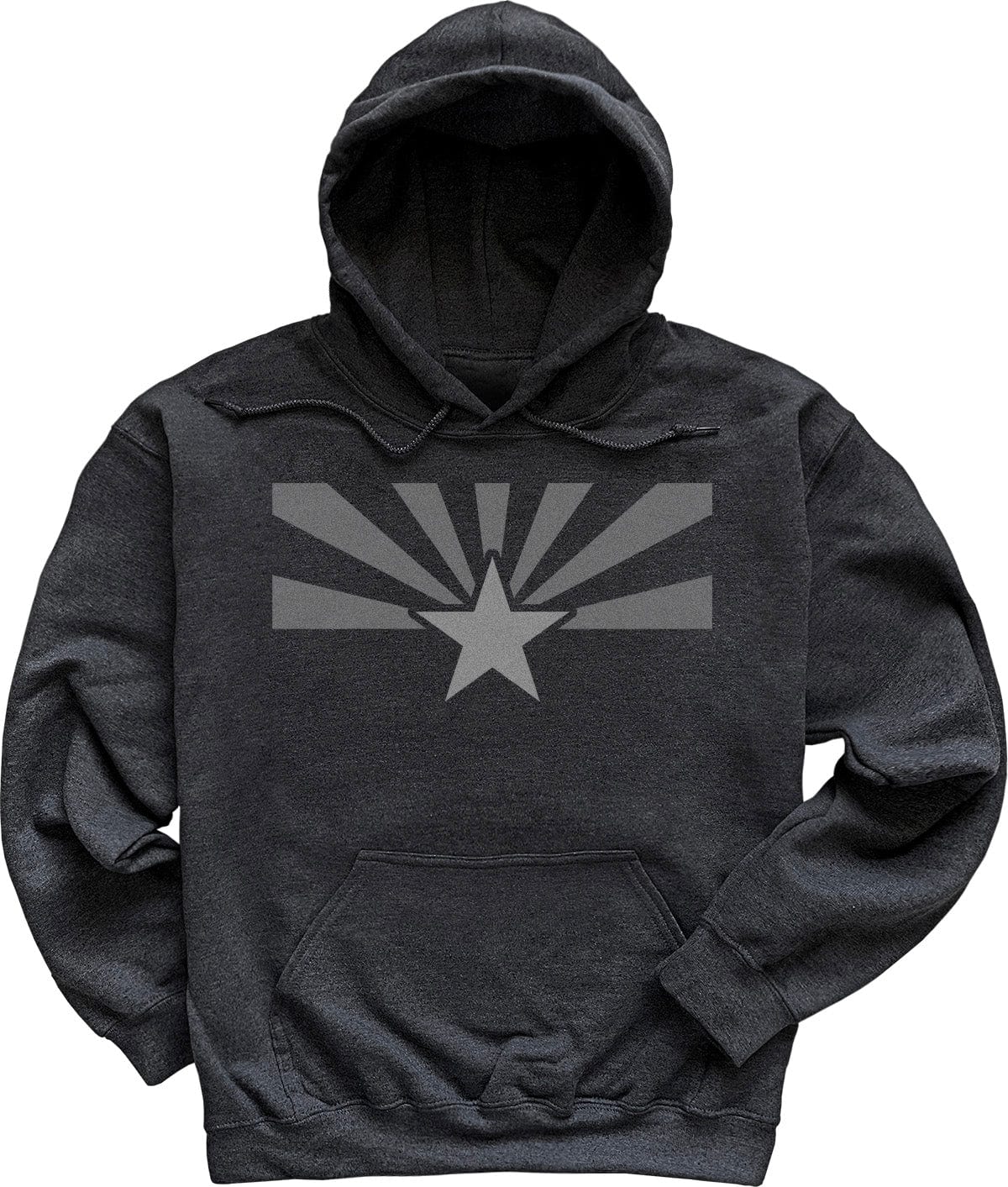 Dark Heather Grey Arizona Flag Hoodie