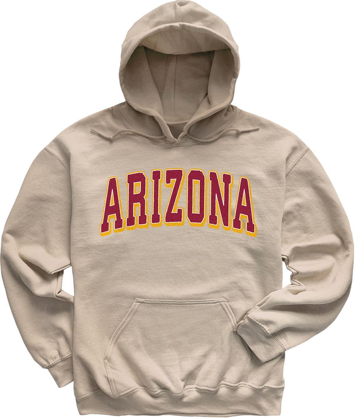 Sand Beige Vintage Arizona Football Hoodie