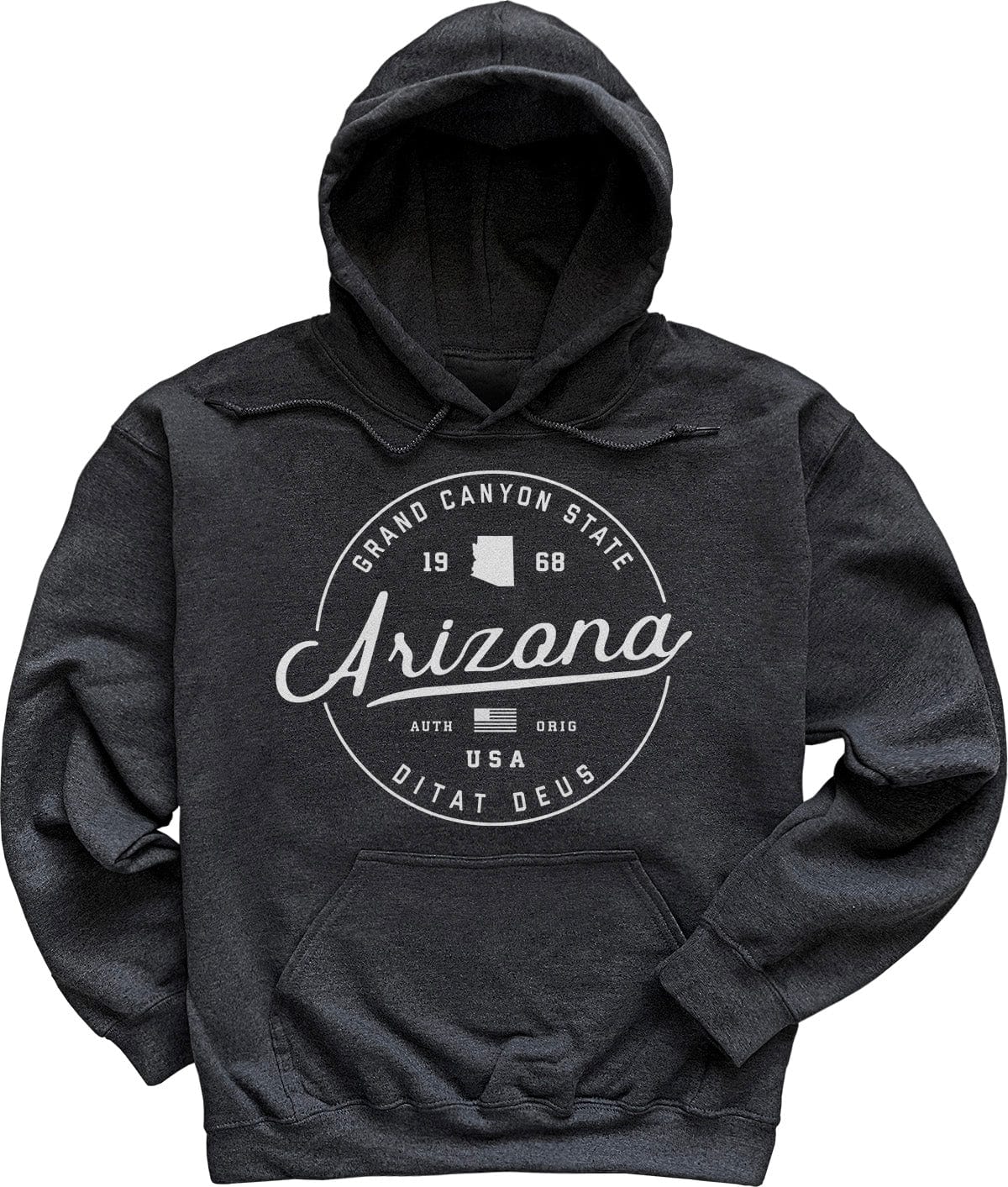 Dark Heather Grey Arizona Hooded Sweatshirt