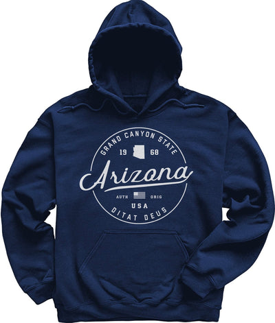 Navy Arizona Hooded Sweatshirt